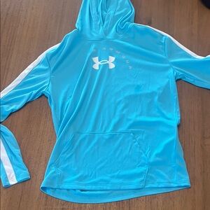 Under Armour Blue and White Kids Hoodie